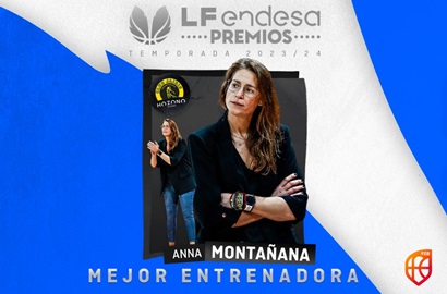 Premios LF Endesa. Anna Montañana Mejor Entrenadora de la temporada 2023-24