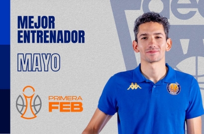 Denís Pombar, Mejor Entrenador del Mes de Mayo-Trofeo AEEB de Primera FEB